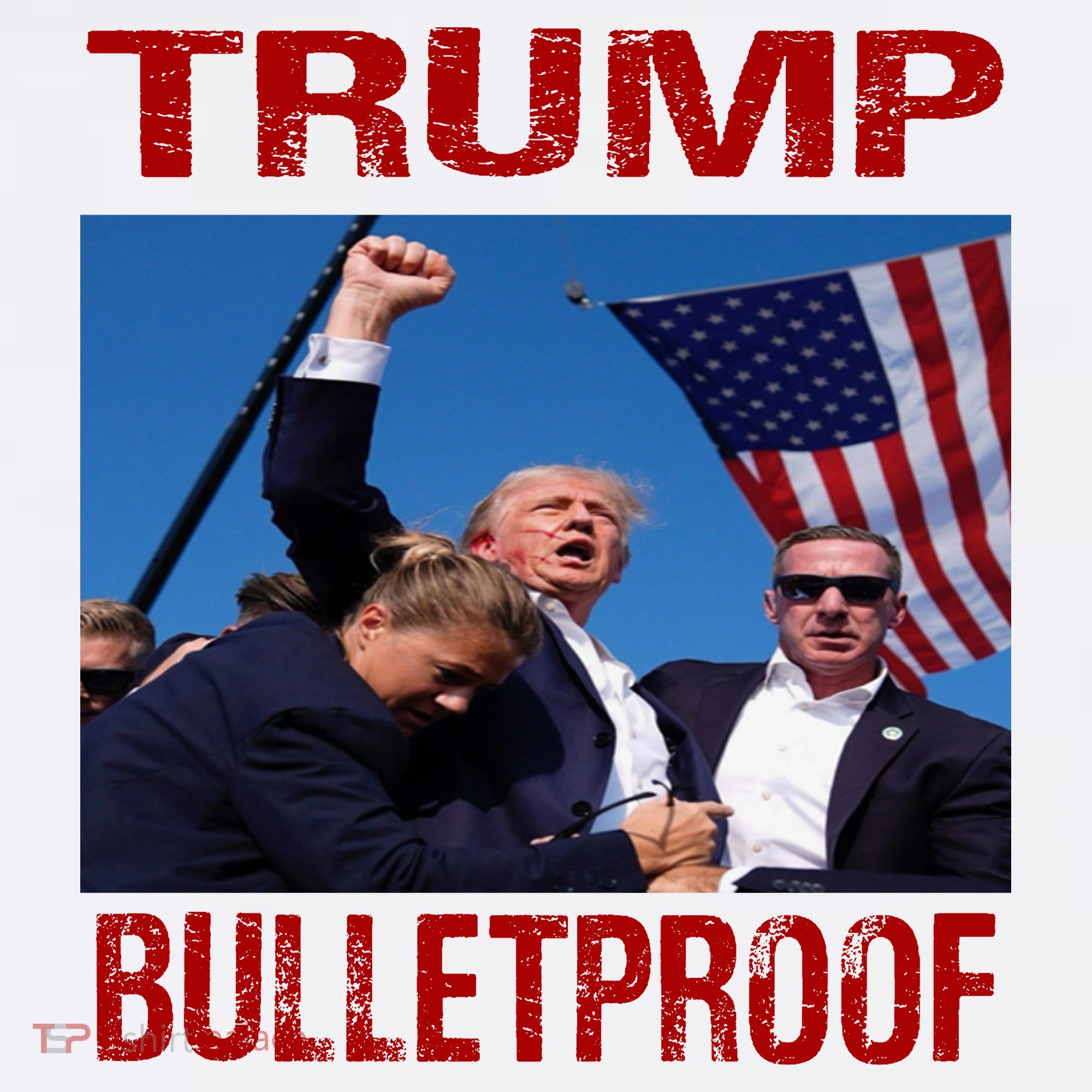 Bulletproof Trump 2024 Take America Back Pennsylvania Rally Kids T-Shirt