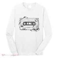 Back To 80S 90S Mix Tape Music Sketch Drawing Music Tape Long Sleeve Shirt thumb 0