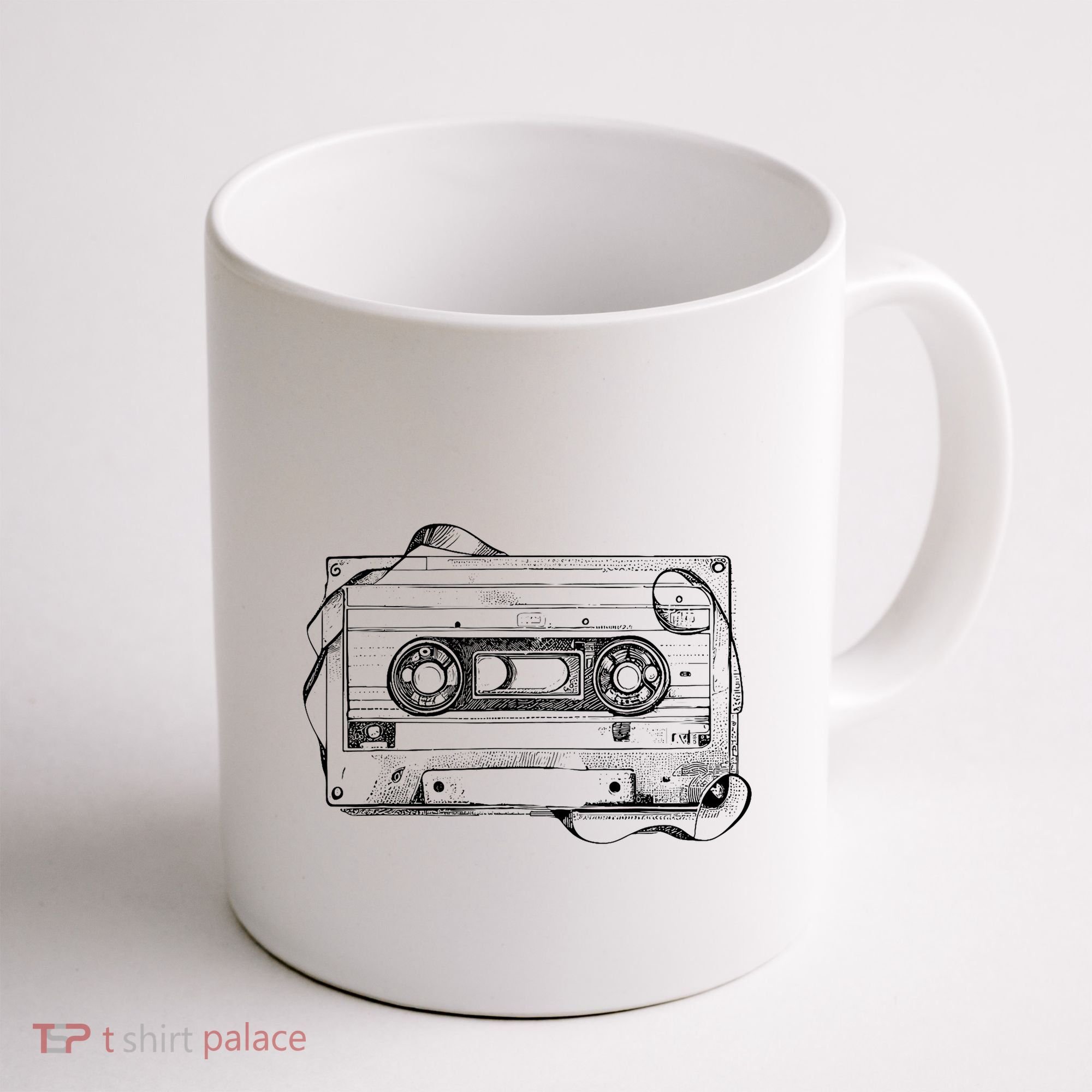 Back To 80S 90S Mix Tape Music Sketch Drawing Music Tape Coffee Mug