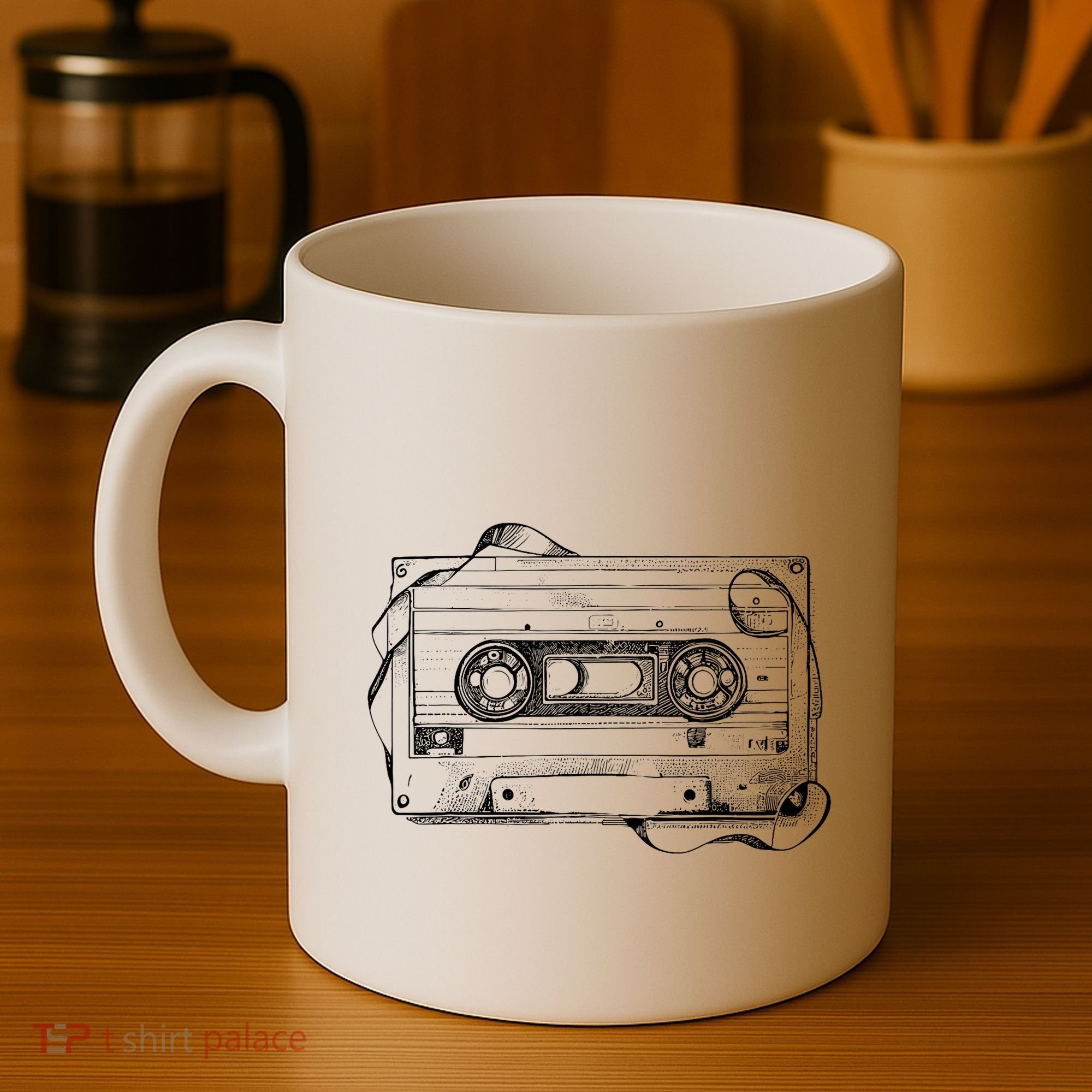 Back To 80S 90S Mix Tape Music Sketch Drawing Music Tape Coffee Mug
