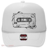 Back To 80S 90S Mix Tape Music Sketch Drawing Music Tape Hat thumb 0