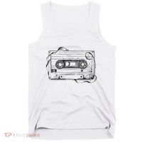 Back To 80S 90S Mix Tape Music Sketch Drawing Music Tape Tank Top thumb 0