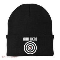 Bullseye Target Aim Here Darts Players Shooting Beanie thumb 0