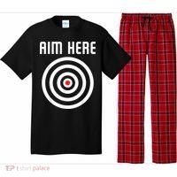 Bullseye Target Aim Here Darts Players Shooting Pajama Set thumb 0