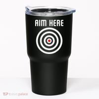 Bullseye Target Aim Here Darts Players Shooting Tumbler thumb 0