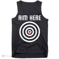 Bullseye Target Aim Here Darts Players Shooting Tank Top thumb 0