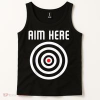 Bullseye Target Aim Here Darts Players Shooting Tank Top thumb 2