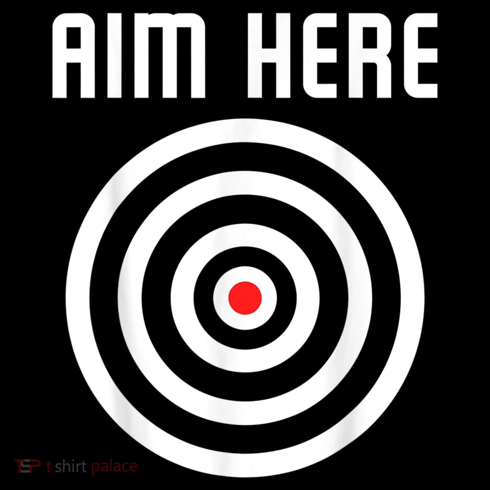 Bullseye Target Aim Here Darts Players Shooting Toddler T-Shirt