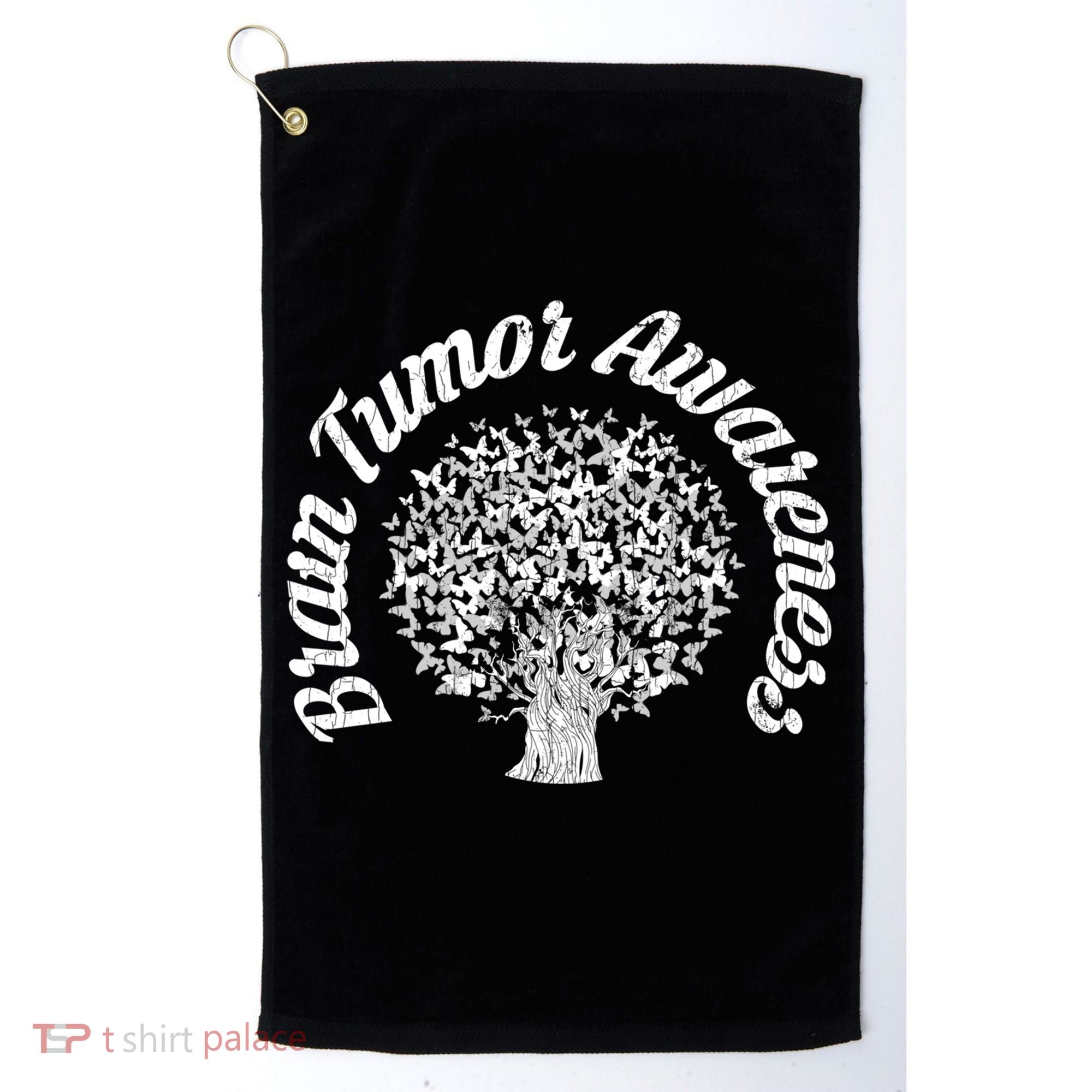 Brain Tumor Awareness Gift Happy Cancer Apparel Great Gift Golf Towel