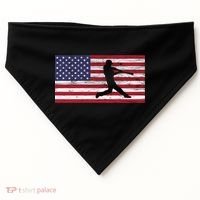 Baseball Team American Flag Usa Gift USA-Made Doggie Bandana thumb 0