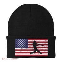 Baseball Team American Flag Usa Gift Beanie thumb 0