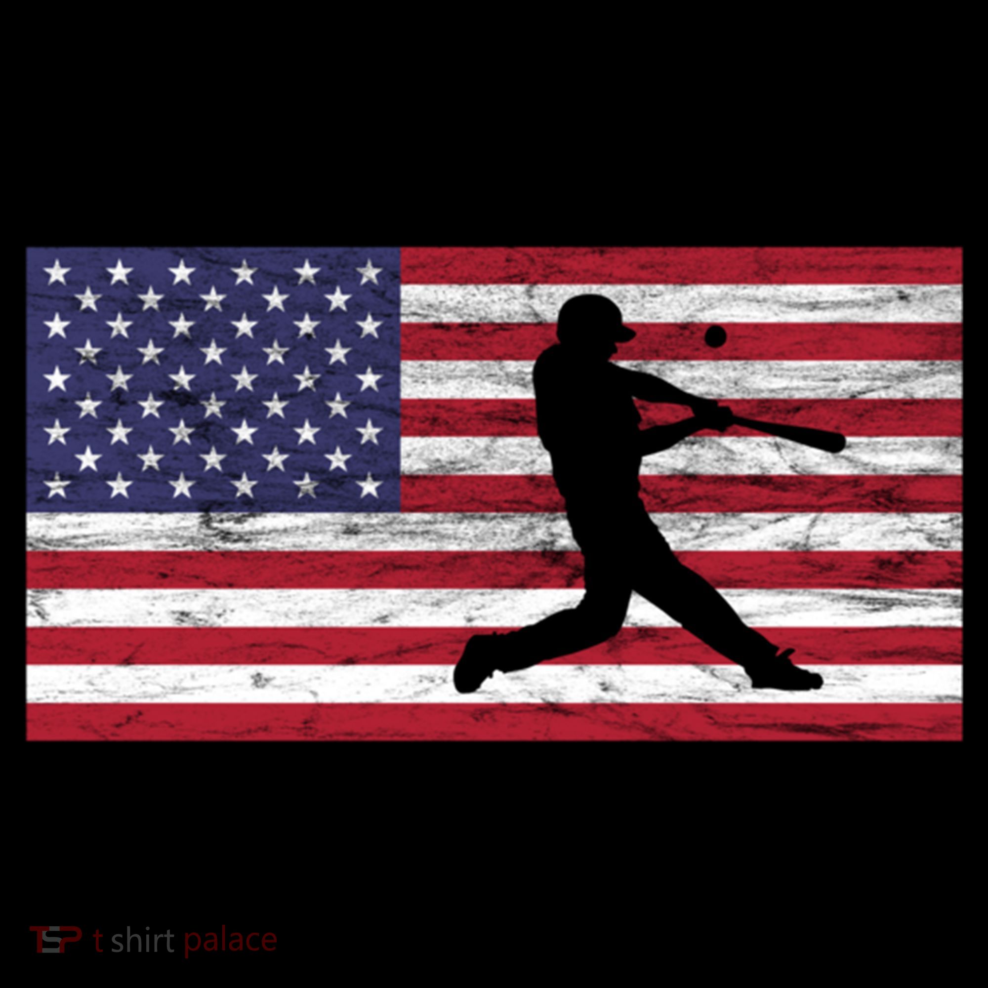 Baseball Team American Flag Usa Gift Women's Hoodie