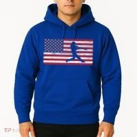 Baseball Team American Flag Usa Gift Hoodie thumb 2