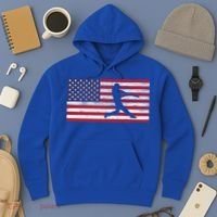 Baseball Team American Flag Usa Gift Hoodie thumb 3