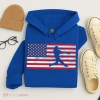 Baseball Team American Flag Usa Gift Hoodie thumb 4