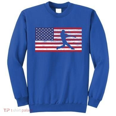 Baseball Team American Flag Usa Gift Sweatshirt
