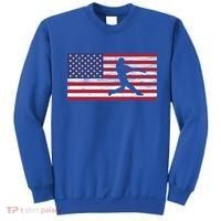 Baseball Team American Flag Usa Gift Sweatshirt thumb 0