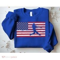 Baseball Team American Flag Usa Gift Sweatshirt thumb 2