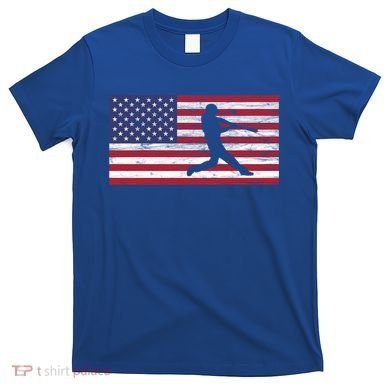 Baseball Team American Flag Usa Gift T-Shirt