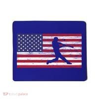 Baseball Team American Flag Usa Gift Mousepad thumb 0