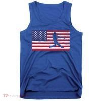 Baseball Team American Flag Usa Gift Tank Top thumb 0