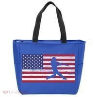 Baseball Team American Flag Usa Gift Tote Bag thumb 0