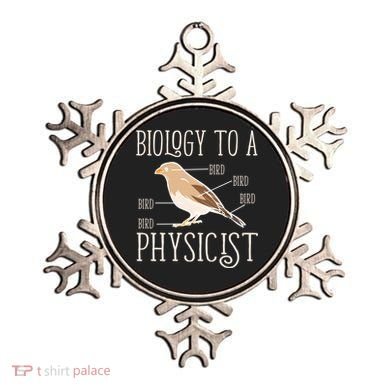 Biology To A Physicist Funny Physics Funny Gift Ornament