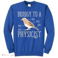 Biology To A Physicist Funny Physics Funny Gift Sweatshirt thumb 0
