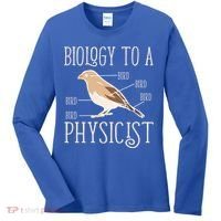 Biology To A Physicist Funny Physics Funny Gift Women's Long Sleeve Shirt thumb 0