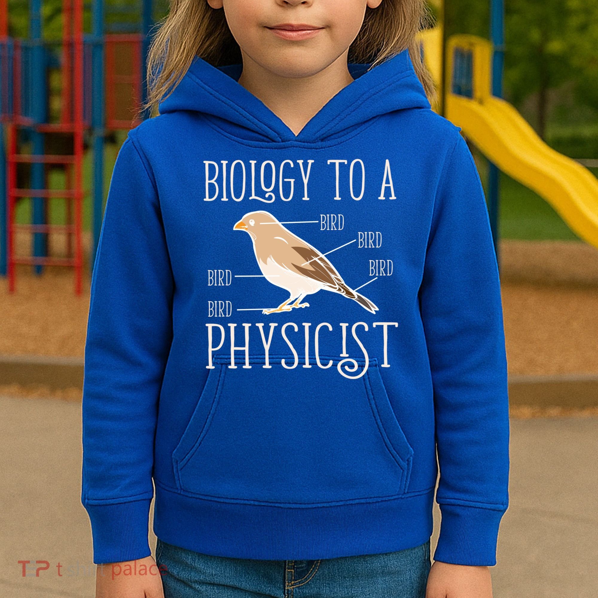 Biology To A Physicist Funny Physics Funny Gift Kids Hoodie