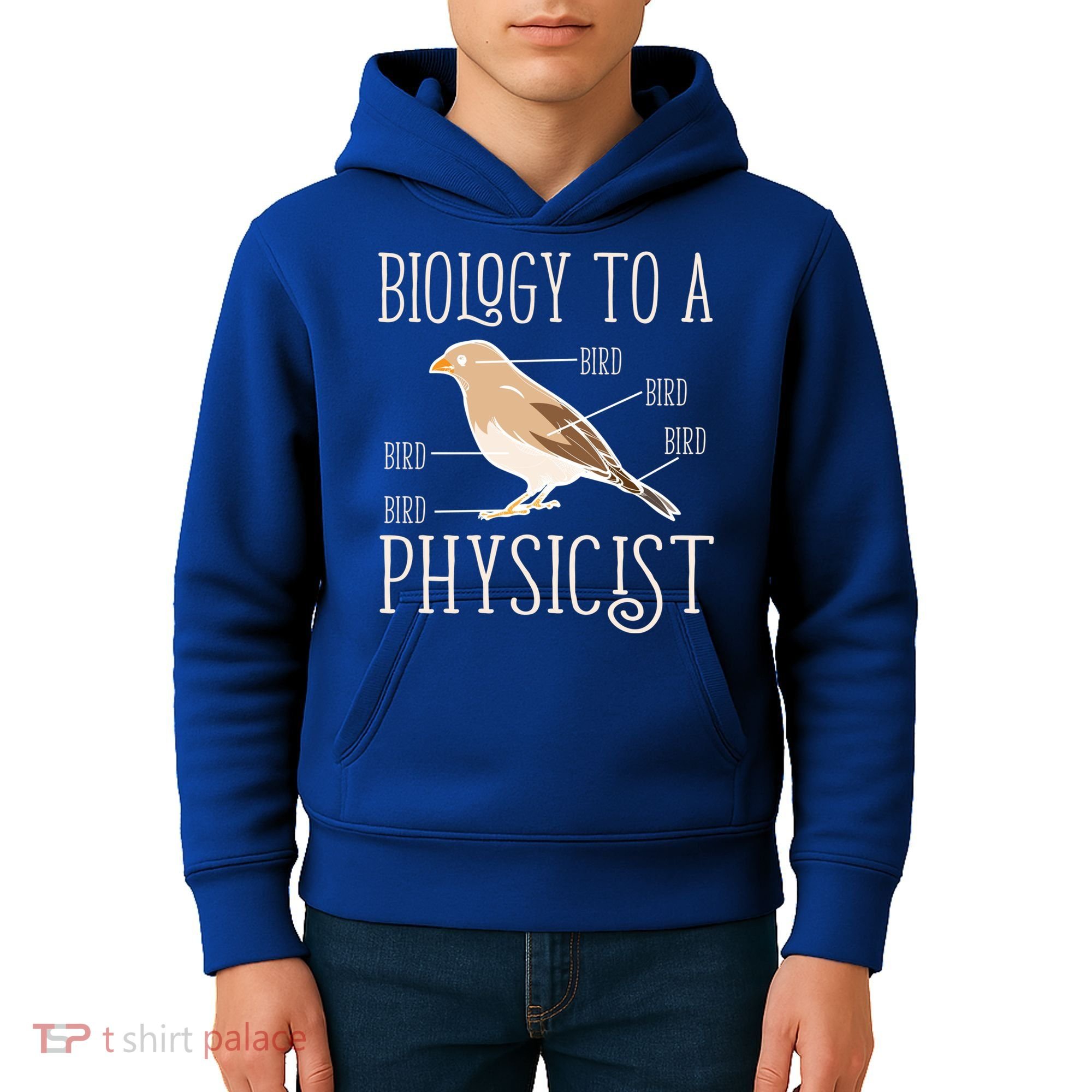 Biology To A Physicist Funny Physics Funny Gift Kids Hoodie