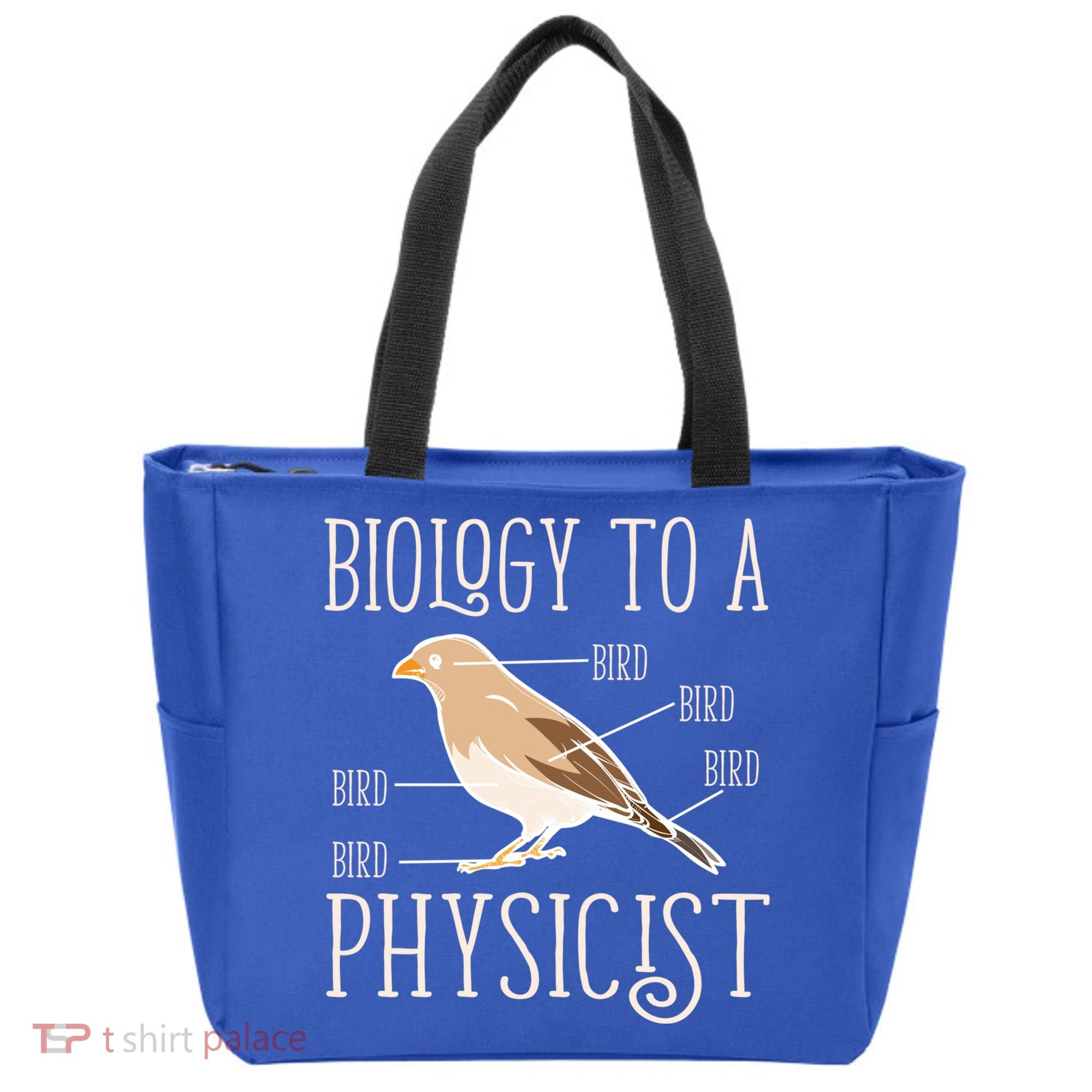 Biology To A Physicist Funny Physics Funny Gift Tote Bag