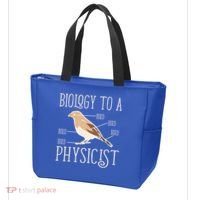 Biology To A Physicist Funny Physics Funny Gift Tote Bag thumb 3