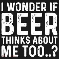 Beer Thinks About Me Graphic Novelty Sarcastic Adult Humor Ornament thumb 1