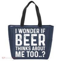 Beer Thinks About Me Graphic Novelty Sarcastic Adult Humor Tote Bag thumb 0