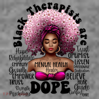 Black Therapists Are Dope Floral Afro Black Queen Cool Gift Toddler Hoodie thumb 2