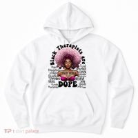 Black Therapists Are Dope Floral Afro Black Queen Cool Gift Hoodie thumb 0