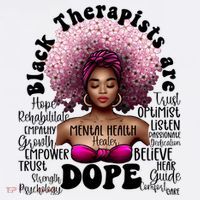 Black Therapists Are Dope Floral Afro Black Queen Cool Gift Women's Hoodie thumb 2