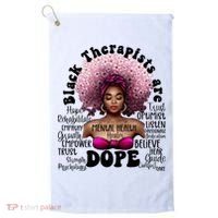 Black Therapists Are Dope Floral Afro Black Queen Cool Gift Golf Towel thumb 0