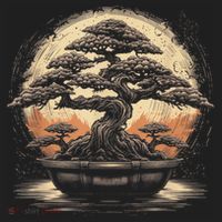 Bonsai Tree And The Rising Sun In Japan Beanie thumb 2