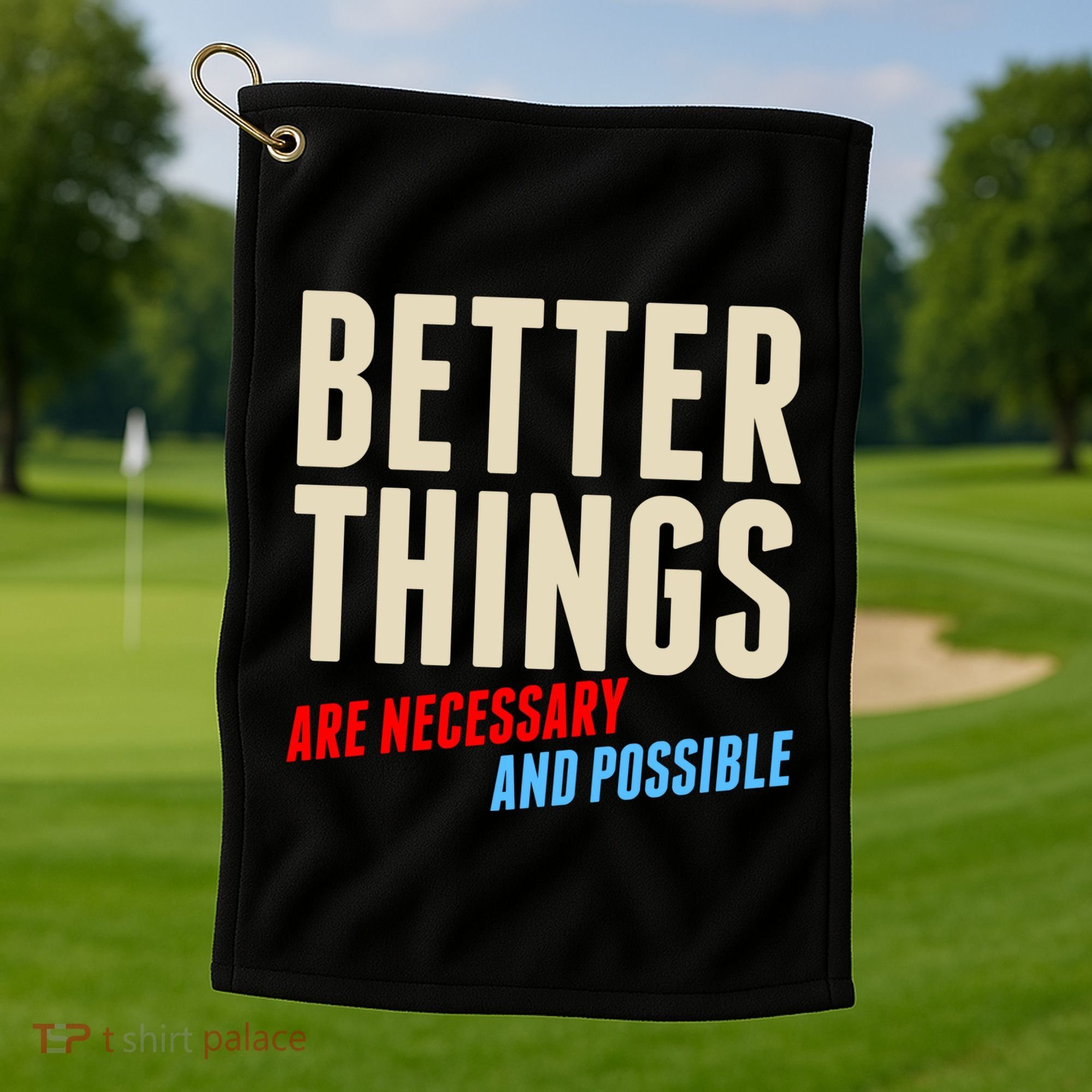 Better Things Are Necessary And Possible Golf Towel