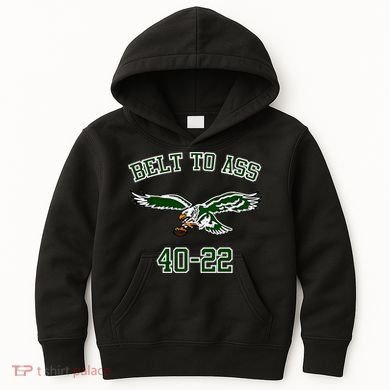 Belt To Ass 40 22 Kids Hoodie
