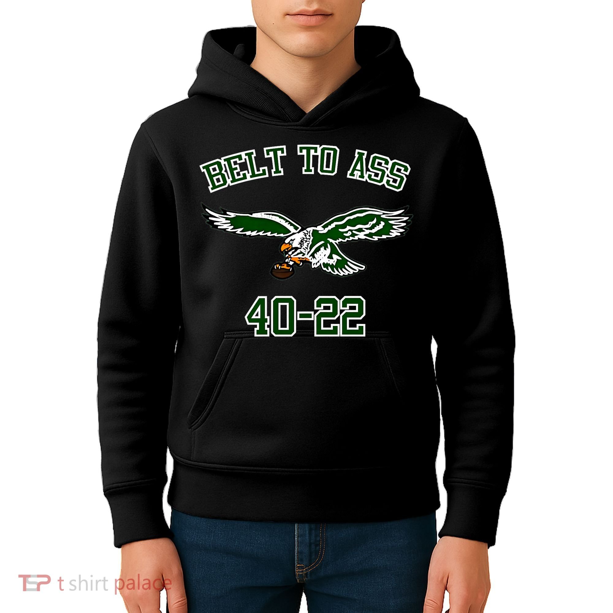 Belt To Ass 40 22 Kids Hoodie