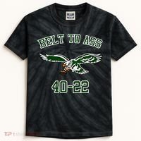 Belt To Ass 40 22 Kids Tie-Dye T-Shirt thumb 0