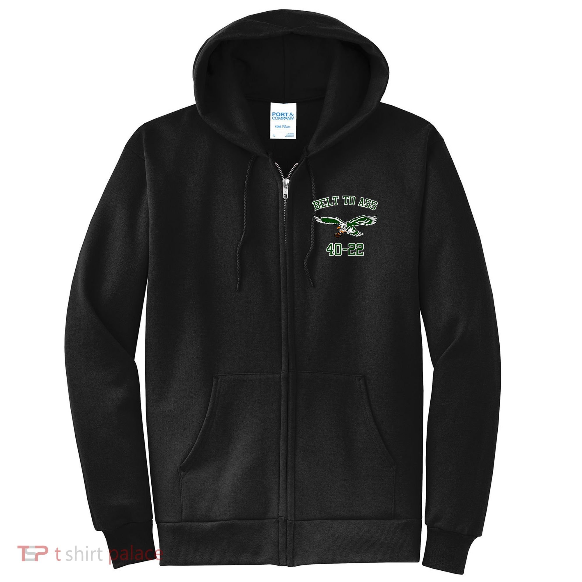 Belt To Ass 40 22 Full Zip Hoodie