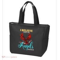 Believe There Are Angels Among Of Us Cardinal Bird Lovers Tote Bag thumb 3