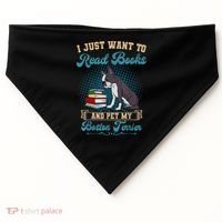 Boston Terrier American Gentleman Bibliophile Book Lover USA-Made Doggie Bandana thumb 0
