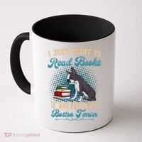 Boston Terrier American Gentleman Bibliophile Book Lover Coffee Mug thumb 0