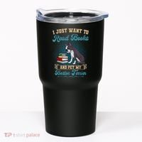 Boston Terrier American Gentleman Bibliophile Book Lover Tumbler thumb 0