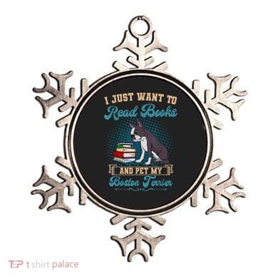 Boston Terrier American Gentleman Bibliophile Book Lover Ornament